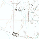 United States Geological Survey Menagers Lake, AZ (1988, 24000-Scale) digital map