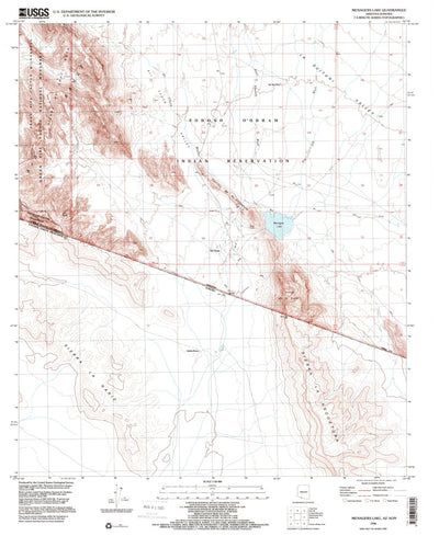 United States Geological Survey Menagers Lake, AZ (1996, 24000-Scale) digital map