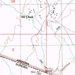 United States Geological Survey Menagers Lake, AZ (1996, 24000-Scale) digital map