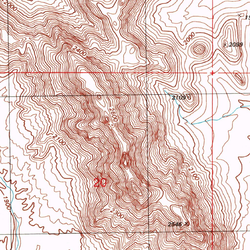 Menagers Lake, Az (1996, 24000-scale) Map By United States Geological 