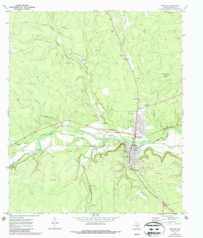 United States Geological Survey Menard, TX (1970, 24000-Scale) digital map