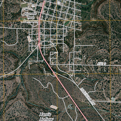 United States Geological Survey Menard, TX (2010, 24000-Scale) digital map