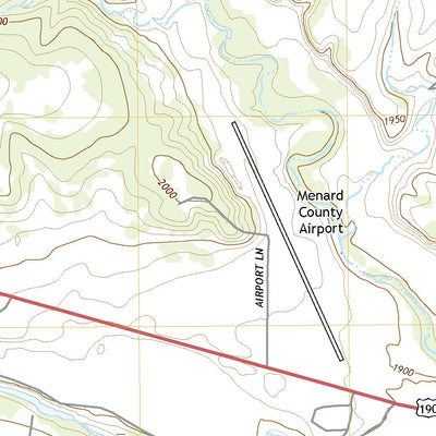 United States Geological Survey Menard, TX (2022, 24000-Scale) digital map