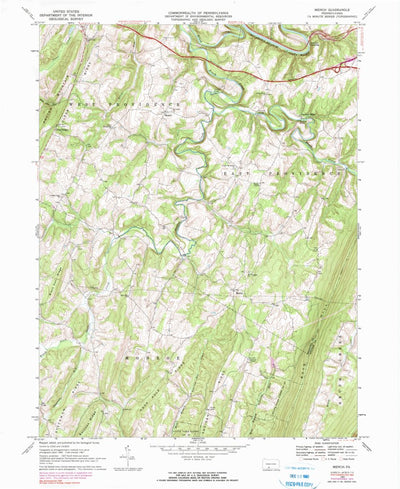 United States Geological Survey Mench, PA (1967, 24000-Scale) digital map