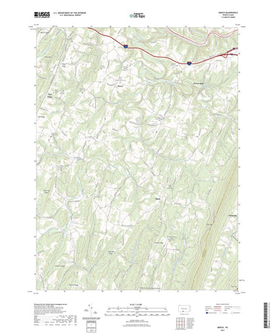 United States Geological Survey Mench, PA (2023, 24000-Scale) digital map