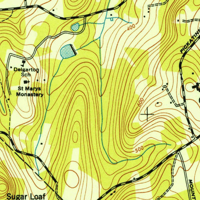 United States Geological Survey Mendham, NJ (1947, 24000-Scale) digital map
