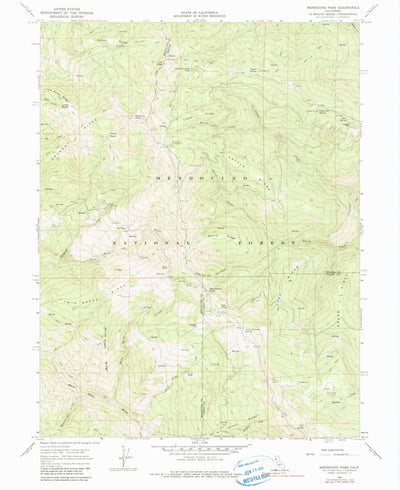 United States Geological Survey Mendocino Pass, CA (1967, 24000-Scale) digital map