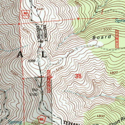 United States Geological Survey Mendocino Pass, CA (1996, 24000-Scale) digital map