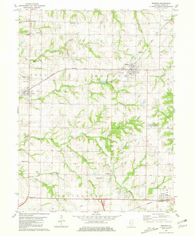 United States Geological Survey Mendon, IL (1981, 24000-Scale) digital map