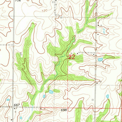 United States Geological Survey Mendon, IL (1981, 24000-Scale) digital map