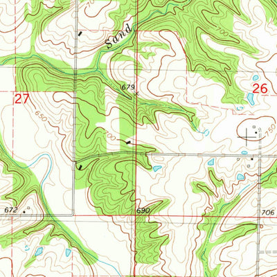United States Geological Survey Mendon, IL (1981, 24000-Scale) digital map