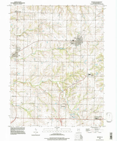 United States Geological Survey Mendon, IL (1995, 24000-Scale) digital map
