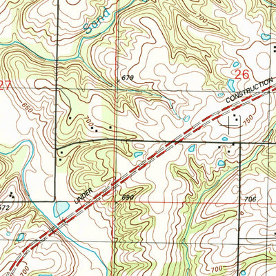 United States Geological Survey Mendon, IL (1995, 24000-Scale) digital map