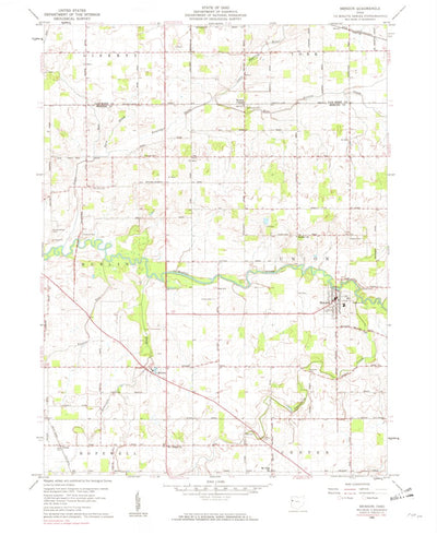 United States Geological Survey Mendon, OH (1960, 24000-Scale) digital map
