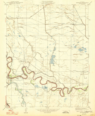 United States Geological Survey Mendota Dam, CA (1947, 24000-Scale) digital map