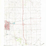 United States Geological Survey Mendota East, IL (1982, 24000-Scale) digital map