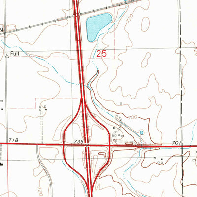 United States Geological Survey Mendota East, IL (1982, 24000-Scale) digital map