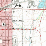 United States Geological Survey Mendota East, IL (1982, 24000-Scale) digital map