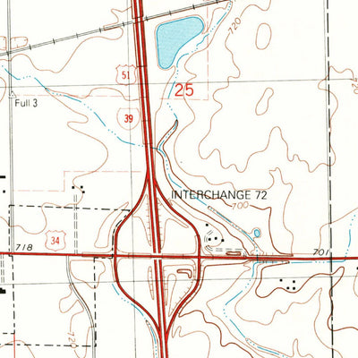 United States Geological Survey Mendota East, IL (1993, 24000-Scale) digital map