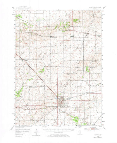 United States Geological Survey Mendota, IL (1952, 62500-Scale) digital map