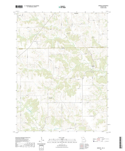 United States Geological Survey Mendota, MO (2021, 24000-Scale) digital map