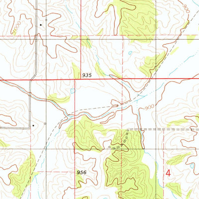 United States Geological Survey Mendota, MO-IA (1979, 24000-Scale) digital map