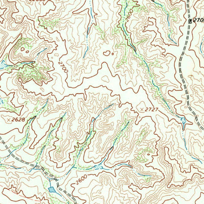 United States Geological Survey Mendota, TX (1967, 24000-Scale) digital map