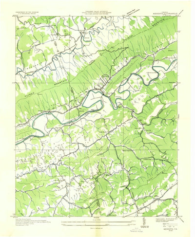 United States Geological Survey Mendota, VA (1935, 24000-Scale) digital map