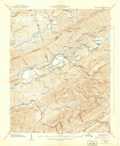 United States Geological Survey Mendota, VA (1939, 24000-Scale) digital map