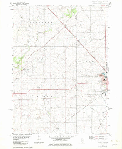 United States Geological Survey Mendota West, IL (1982, 24000-Scale) digital map