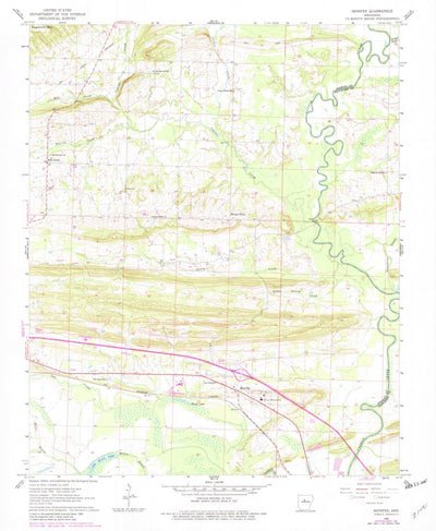 United States Geological Survey Menifee, AR (1961, 24000-Scale) digital map