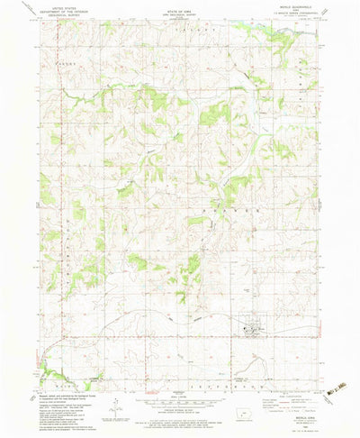 United States Geological Survey Menlo, IA (1982, 24000-Scale) digital map