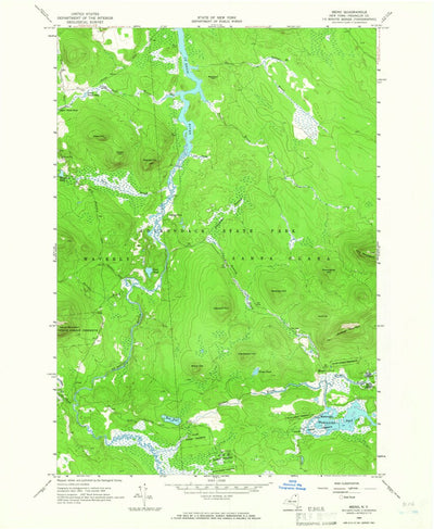 United States Geological Survey Meno, NY (1964, 24000-Scale) digital map