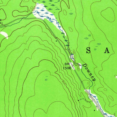 United States Geological Survey Meno, NY (1964, 24000-Scale) digital map