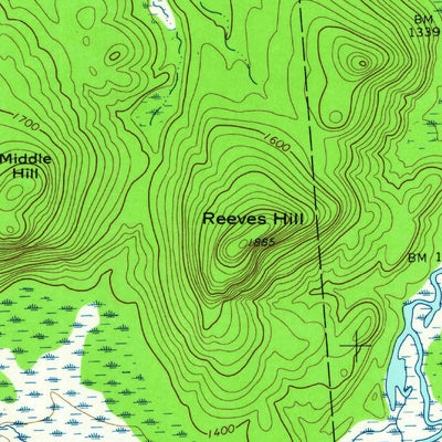 United States Geological Survey Meno, NY (1964, 24000-Scale) digital map