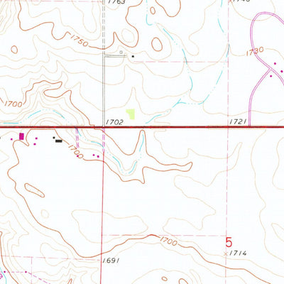 United States Geological Survey Menoken SW, ND (1962, 24000-Scale) digital map