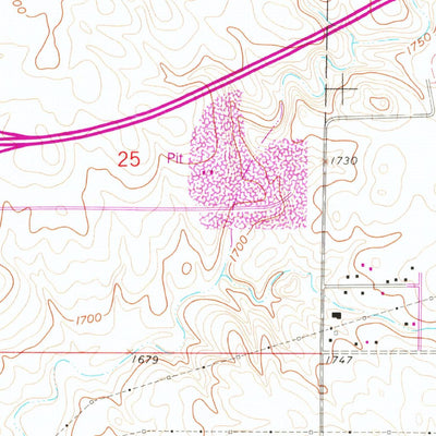 United States Geological Survey Menoken SW, ND (1962, 24000-Scale) digital map