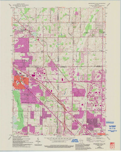 United States Geological Survey Menomonee Falls, WI (1958, 24000-Scale) digital map