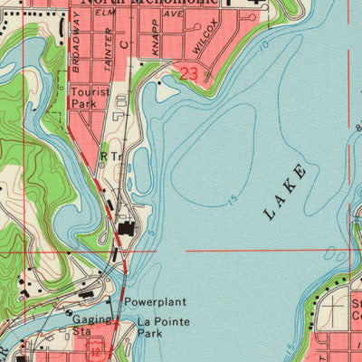 United States Geological Survey Menomonie North, WI (1972, 24000-Scale) digital map