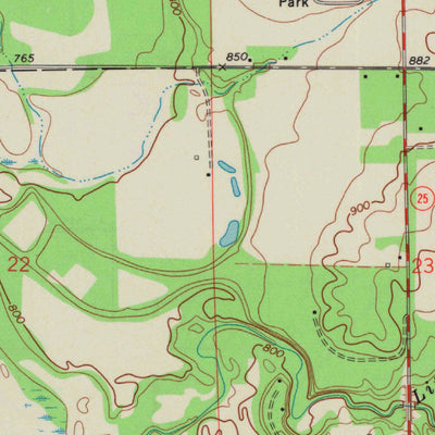 United States Geological Survey Menomonie South, WI (1972, 24000-Scale) digital map