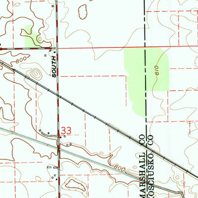 United States Geological Survey Mentone, IN (1959, 24000-Scale) digital map