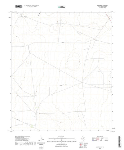United States Geological Survey Mentone SW, TX (2022, 24000-Scale) digital map