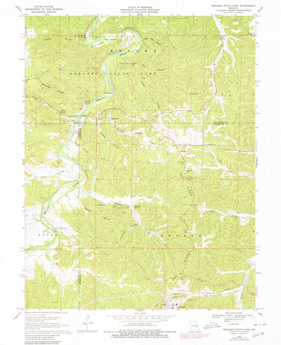 United States Geological Survey Meramec State Park, MO (1969, 24000-Scale) digital map