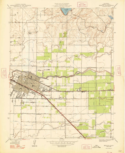 United States Geological Survey Merced, CA (1948, 24000-Scale) digital map
