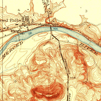 United States Geological Survey Merced Falls, CA (1919, 31680-Scale) digital map