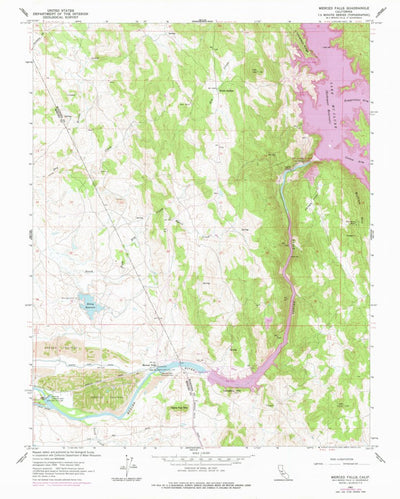 United States Geological Survey Merced Falls, CA (1962, 24000-Scale) digital map