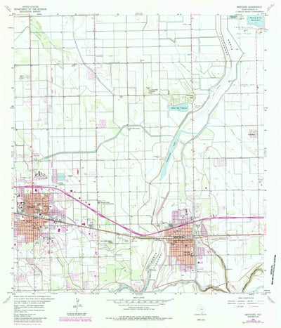United States Geological Survey Mercedes, TX (1956, 24000-Scale) digital map