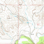 United States Geological Survey Mercer Draw, WY (1981, 24000-Scale) digital map