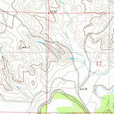 United States Geological Survey Mercer Draw, WY (1981, 24000-Scale) digital map