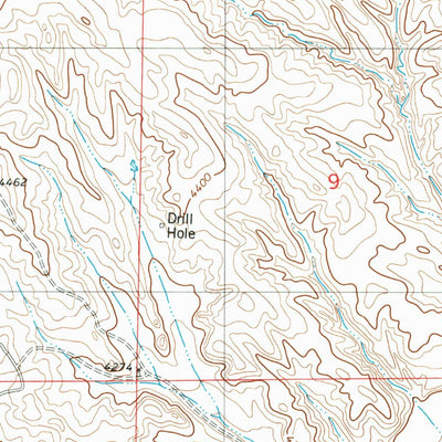 United States Geological Survey Mercer Draw, WY (1981, 24000-Scale) digital map